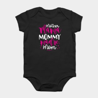 Mother Mama Mommy Madre Mom Baby Bodysuit